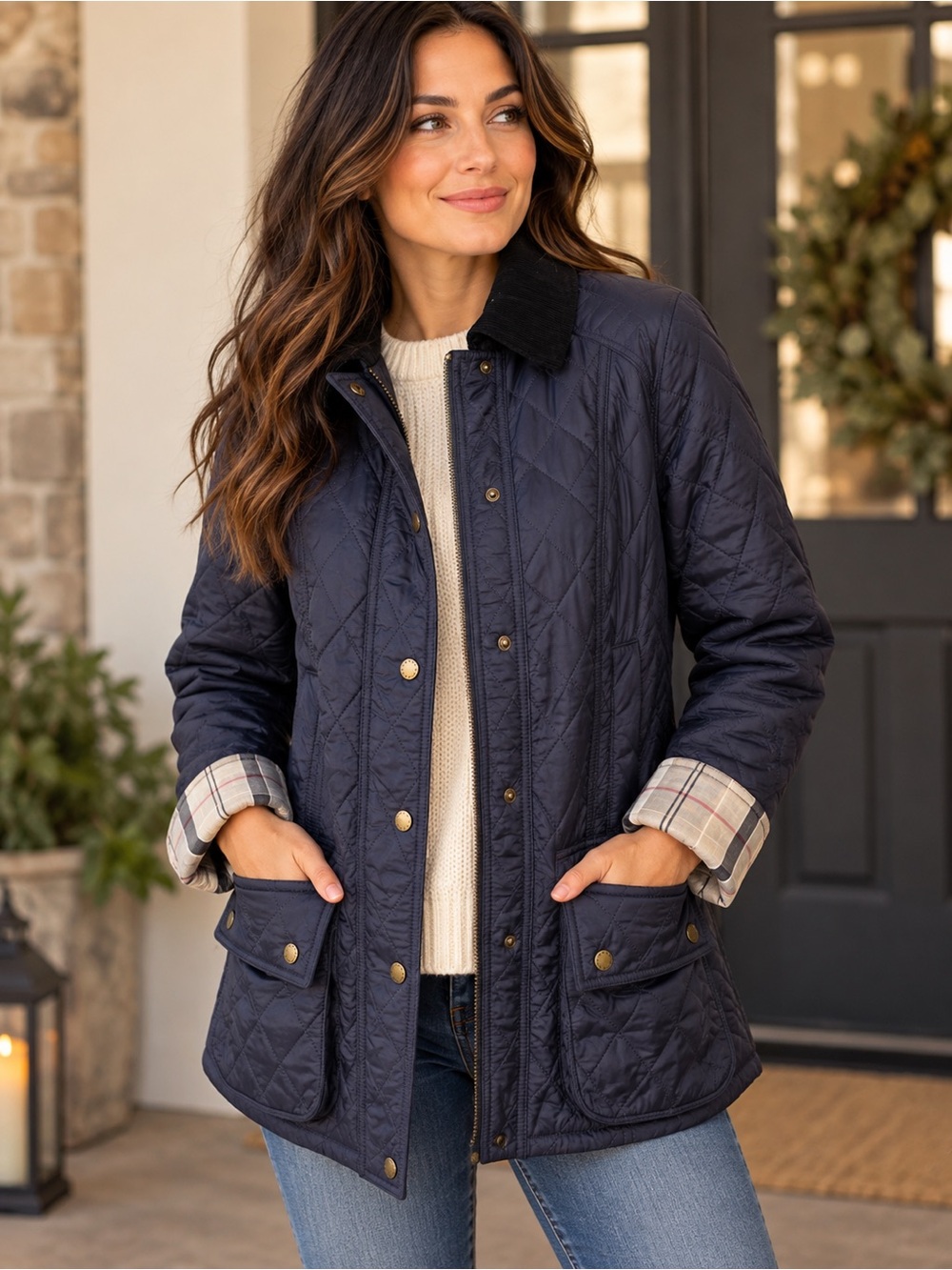 Barbour The Original Liddesdale Jacket Quilted Jacket in Blue